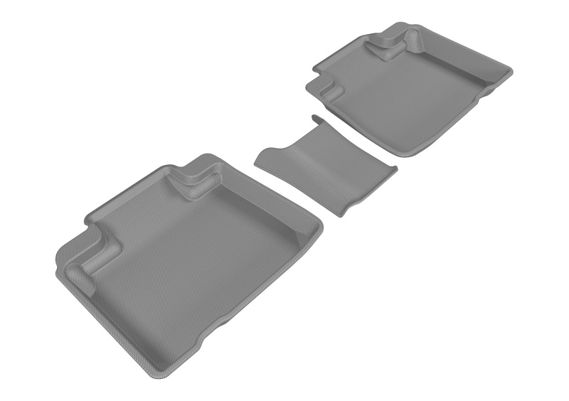 Ford Edge Floor Mats - Rear - 3D MAXpider - Kagu - Gray - `15-`20